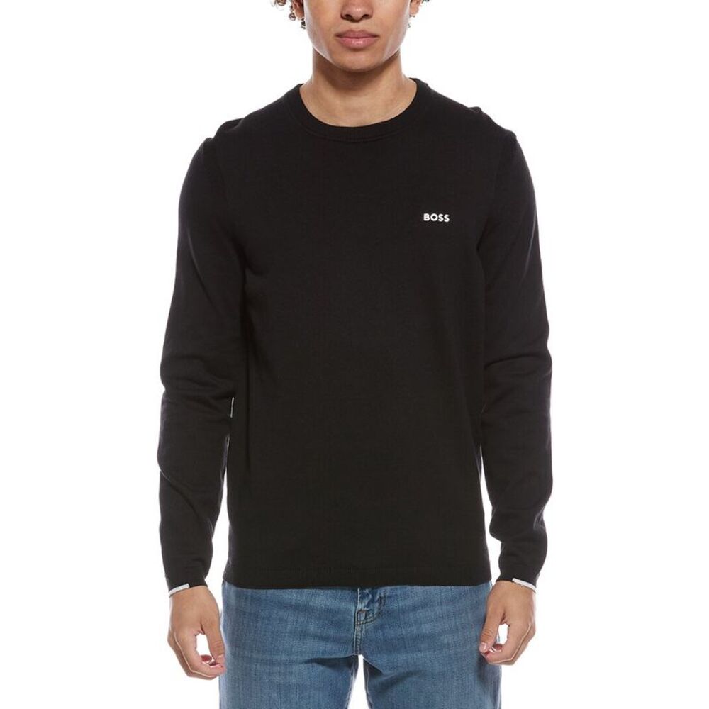 Hugo Boss Mens  Ever Crewneck Sweatshirt, Black